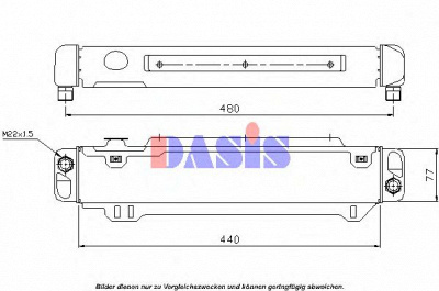 AKS DASIS 126040n -  масляный радиатор, двигательное масло